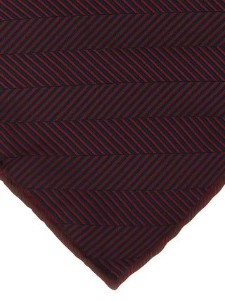 Brunello Cucinelli Bordeaux Silk Pocket Square