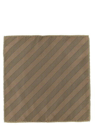 Brunello Cucinelli Beige Silk Pocket Square