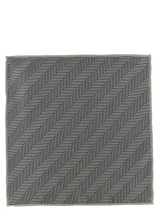 Brunello Cucinelli Gray Silk Pocket Square
