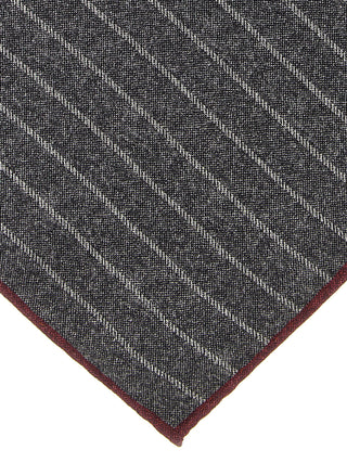 Brunello Cucinelli Gray Silk Pocket Square