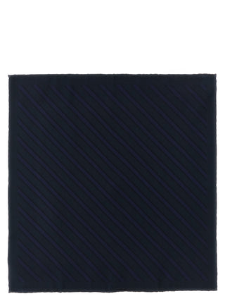 Brunello Cucinelli Blue Silk Pocket Square