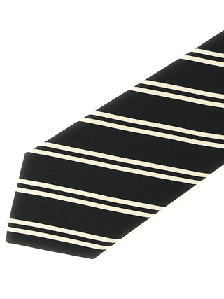 Saint Laurent Black Silk Tie