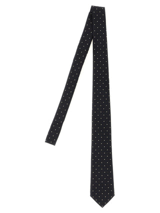 Saint Laurent Blue Silk Tie
