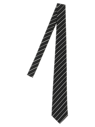 Saint Laurent Black Silk Tie