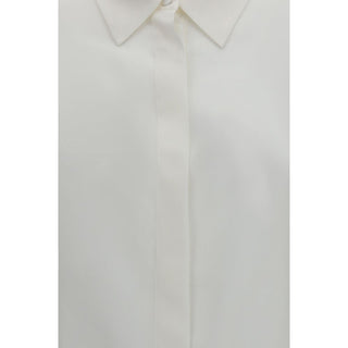 Lardini White Silk Dress Shirt
