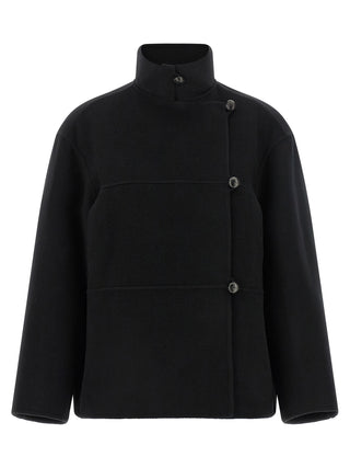 Rohe Black Wool Coat