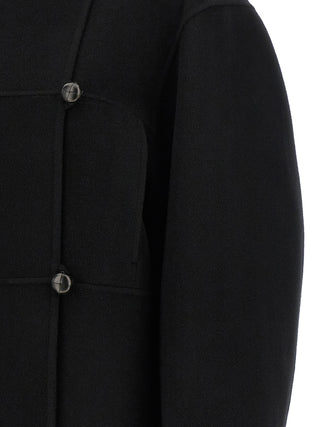 Rohe Black Wool Coat