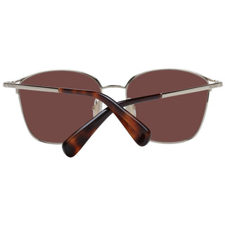 Max Mara Rectangular Gold-Tone Sunglasses