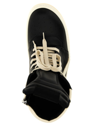 Rick Owens Geobasket High-Top Leather Sneakers