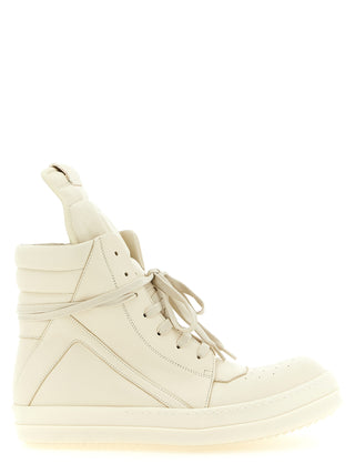Rick Owens Geobasket High-Top Calfskin Sneakers