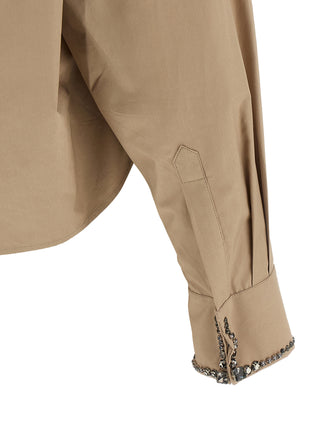 Fabiana Filippi Beige Cotton Blouse