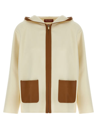 Max Mara Studio Comica Hooded Wool Coat