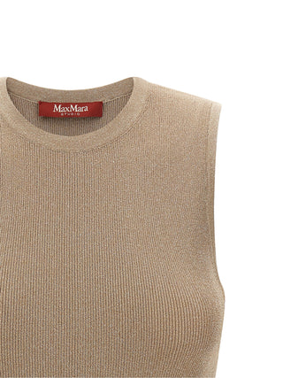 Max Mara Studio Sante Ribbed Sleeveless Top