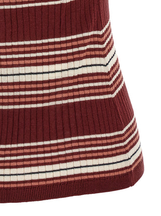 Max Mara Studio Tallero Striped Silk Polo Shirt