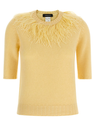 Fabiana Filippi Bicolor Virgin Wool Cardigan