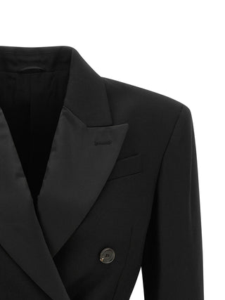 Brunello Cucinelli Black Virgin Wool Blazer