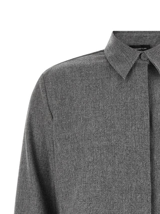 Fabiana Filippi Gray Virgin Wool Blouse