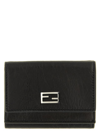 Fendi Black Calfskin Cardholder