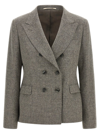 Tagliatore Gray Virgin Wool Blazer