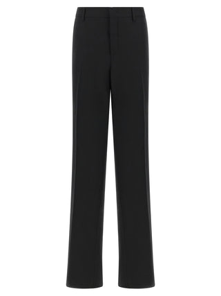 Tagliatore Black Polyester Dress Pants