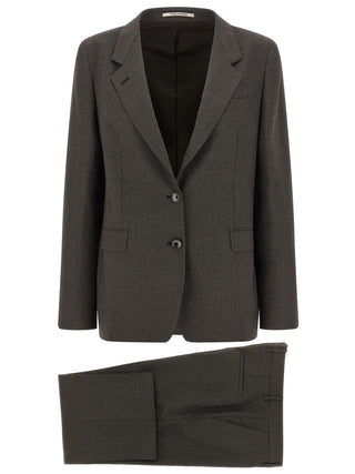 Tagliatore Gray Virgin Wool Two-Piece Suit