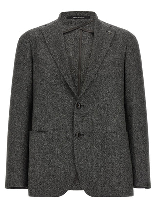 Tagliatore Gray Virgin Wool Blazer