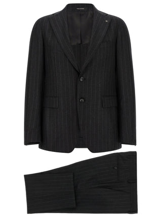 Tagliatore Gray Virgin Wool Two-Piece Suit