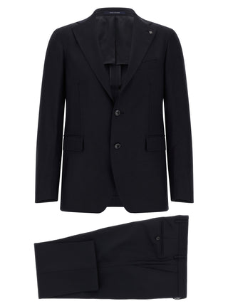 Tagliatore Blue Virgin Wool Two-Piece Suit