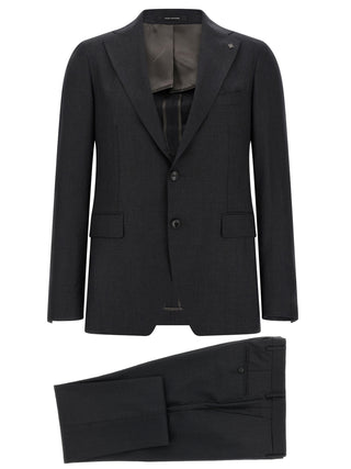 Tagliatore Gray Virgin Wool Two-Piece Suit