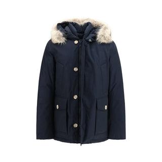 Woolrich Blue Cotton Parka