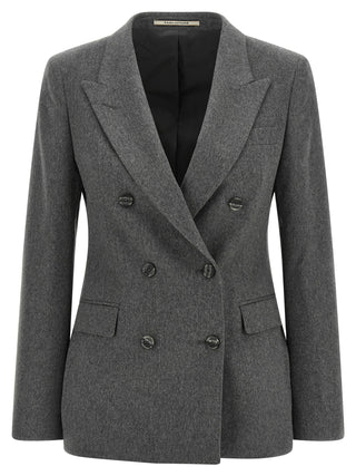 Tagliatore Gray Cashmere Blazer