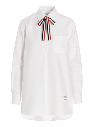 Thom Browne White Cotton Blouse