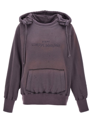 Maison Margiela Purple Cotton Hoodie