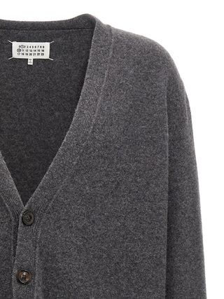 Maison Margiela Gray Wool Cardigan