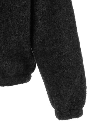 Jil Sander Half-Zip Wool Turtleneck Sweatshirt