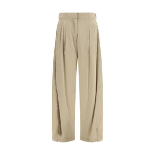 The Row Iven Silk Barrel-Leg Trousers