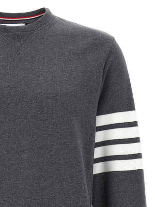 Thom Browne 4-Bar Cotton Crewneck Sweatshirt