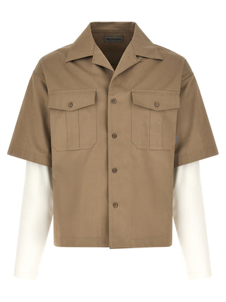 Balenciaga Double-Layer Bowling Shirt