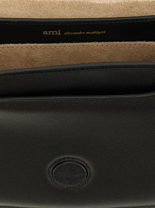 Ami Paris Paris Paris Leather Crossbody Bag
