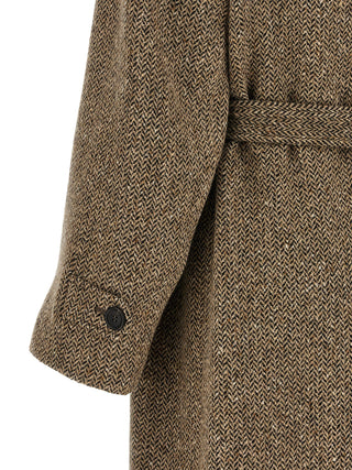 Brunello Cucinelli Brown Virgin Wool Coat