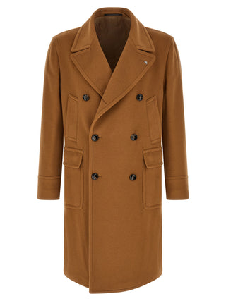 Tagliatore Brown Cashmere Coat