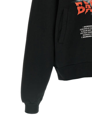 Balenciaga Black Cotton Sweatshirt