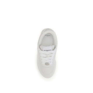 Givenchy White Calf Leather Bos Taurus Sneakers