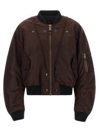 Maison Margiela Brown Polyamide Bomber