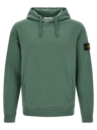 Stone Island Bicolor Cotton Sweatshirt
