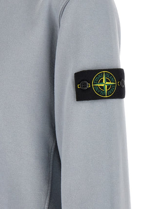 Stone Island Gray Cotton Sweatshirt