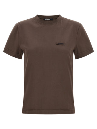 Jacquemus Brown Cotton T-Shirt