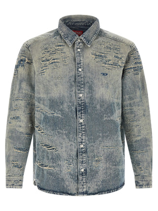 Diesel Blue Cotton Blouse