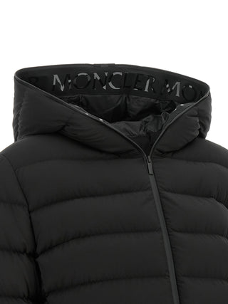 Moncler Black Polyester Full-Length Jacket