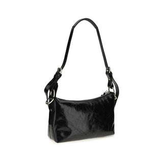 Vivienne Westwood Black Calf Leather Bos Taurus Shoulder Bag